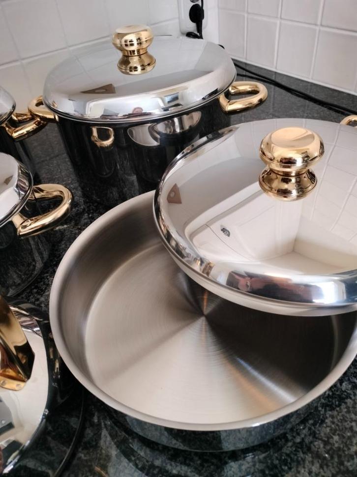 7 delige BK Pannenset Luxe uitvoering, Huis en Inrichting, Keuken | Potten en Pannen, Pannenset, Overige materialen, Ophalen of Verzenden