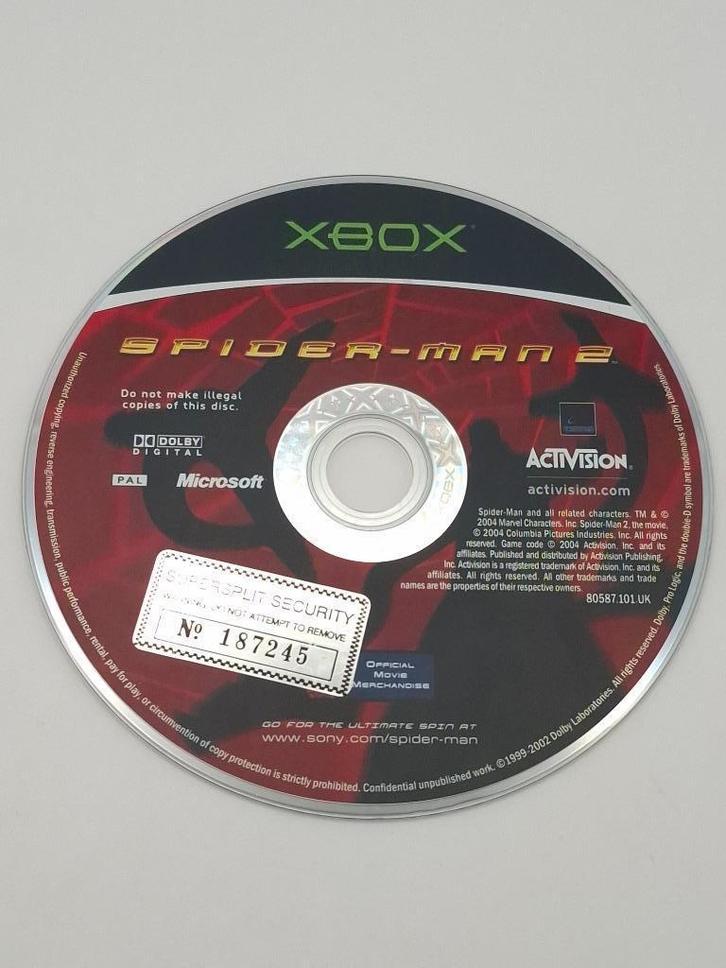 spider-man 2 xbox (losse cd), Spelcomputers en Games, Games | Xbox Original, Zo goed als nieuw, Avontuur en Actie, 1 speler, Vanaf 16 jaar
