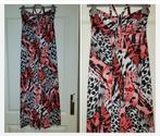 Jurk England maat s 36 lang maxi dress rood zwart roze zomer, Kleding | Dames, Jurken, Ophalen of Verzenden, Onder de knie, Zo goed als nieuw