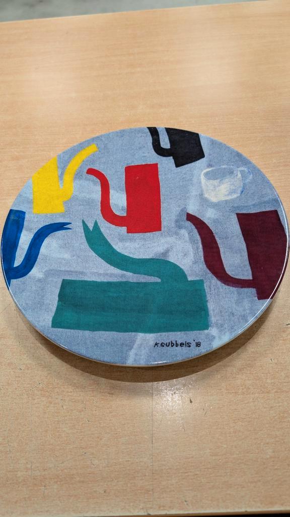 Zeldzaam Klaas Gubbels Wandbord - Bravilor Bonamat Editie, Antiek en Kunst, Antiek | Wandborden en Tegels, Ophalen of Verzenden