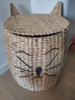 Rieten Mand Kat - Opbergmand, Huis en Inrichting, Ophalen, Gebruikt, Mand, Rond