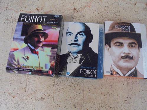 Poirot, 3x DVD-box, 22 afleveringen. Met David Suchet, Cd's en Dvd's, Dvd's | Tv en Series, Gebruikt, Thriller, Boxset, Vanaf 6 jaar