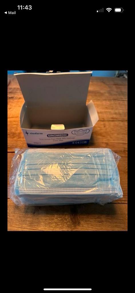 15 pallets Medische mondkapjes nieuw, Diversen, Verpleegmiddelen, Nieuw, Ophalen