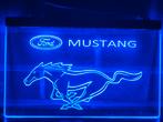 Led lichtbord FORD MUSTANG 3d neon look, Verzamelen, Ophalen of Verzenden, Nieuw, Lichtbak of (neon) lamp