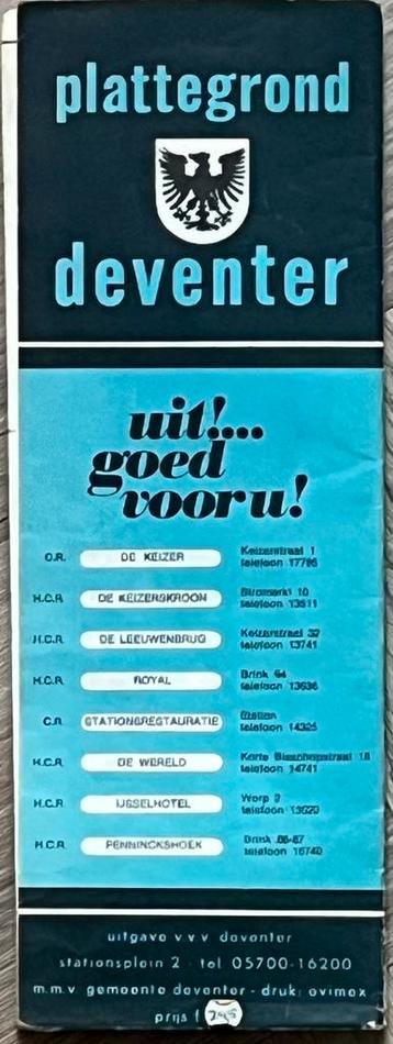 plattegrond Deventer eind jaren’60 beschikbaar voor biedingen