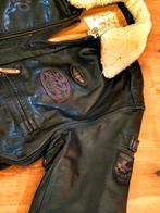 Origineel vintage leren Nickelson piloten jack!, Ophalen of Verzenden, Maat 56/58 (XL), Zwart, Nickelson