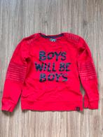 Z8 Shirt Basilis 128/134 (trui rood boys will be boys), Gebruikt, Z8, Ophalen of Verzenden, Shirt of Longsleeve