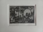 Litho," eigen dunk ", Antiek en Kunst, Kunst | Etsen en Gravures, Ophalen