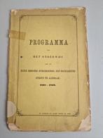 Programma van het Onderwijs 1868 Alkmaar, Ophalen of Verzenden, 19e eeuw, Gelezen