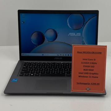 ASUS VivoBook 14 X415EA-EB1510W Laptop | Intel Core i3 1115G beschikbaar voor biedingen