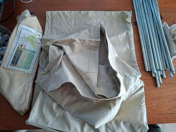 Katoen windscherm 500 x 140 cm 4 vaks
 beschikbaar voor biedingen