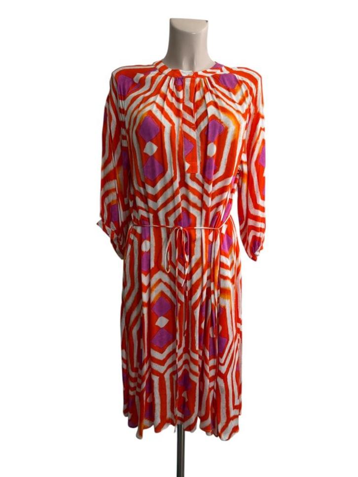 Milano Italy jurk NIEUW XL, Kleding | Dames, Jurken, Nieuw, Maat 46/48 (XL) of groter, Rood, Onder de knie, Ophalen of Verzenden