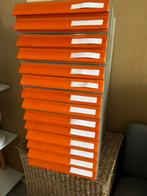 Vintage documenten kastje orange/grijs plastic, Huis en Inrichting, Ophalen of Verzenden, Gebruikt