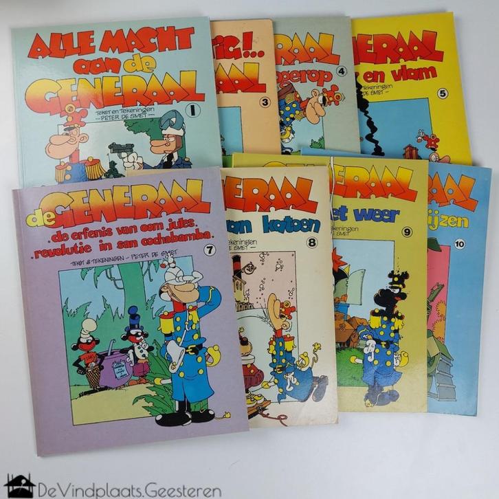Peter de Smet - De Generaal – 8 delen + Viva Zapapa, Boeken, Stripboeken, Gelezen, Meerdere stripboeken, Ophalen of Verzenden