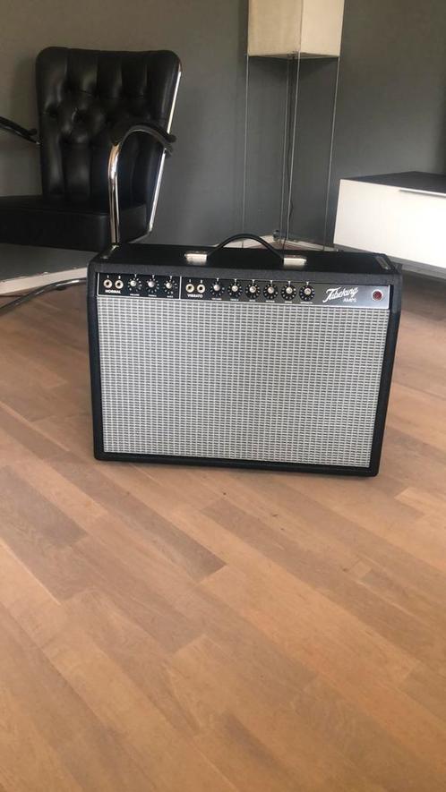 Fender deluxe reverb (by Tubeking), Muziek en Instrumenten, Versterkers | Bas en Gitaar, Zo goed als nieuw, Minder dan 50 watt
