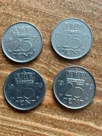 Kwartjes van Juliana 1971, 73, 76 en 79, Ophalen of Verzenden, Koningin Juliana, 25 cent