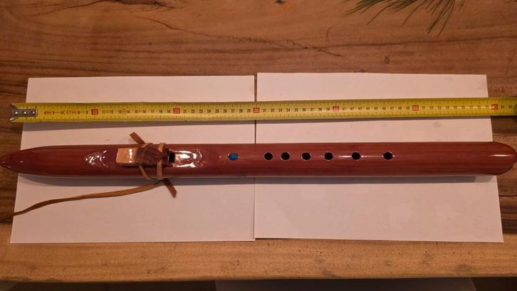 Laughing Crow native american fluit F#, Muziek en Instrumenten, Blaasinstrumenten | Blokfluiten, Zo goed als nieuw, Alt, Ophalen