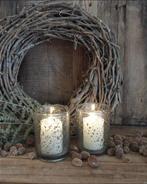 12228 K Windlicht stones dik glas, Overige materialen, Industrywei 13 8501 SN Joure, Decoratie Overwijk, Nieuw