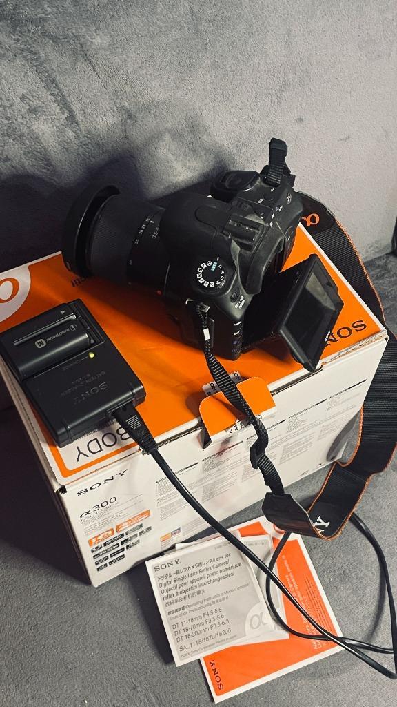 Sony spiegelreflex Alpha DSLR-A300 - Zwart + Sony 18-70 mm, Audio, Tv en Foto, Fotocamera's Digitaal, Gebruikt, Spiegelreflex
