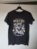 Zwart / grijs t-shirt met tijger print. Maat L. Nieuw!, Zwart, Maat 42/44 (L), Nieuw, Ophalen of Verzenden