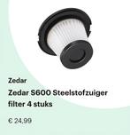 zedar s600 filters, Ophalen of Verzenden, Nieuw, Minder dan 1200 watt, Stofzuiger