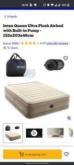 Intex queen ultra plush air mattress, Ophalen of Verzenden, Zo goed als nieuw