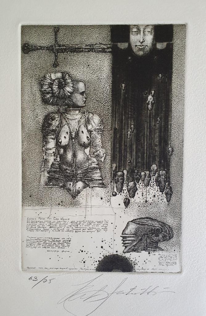 Exlibris  / Ex libris K. Antioukhin, Antigone, Antiek en Kunst, Kunst | Etsen en Gravures, Verzenden
