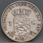 Mooie 1 gulden 1848 Willem 2, 1 gulden, Verzenden, Zilver, Losse munt