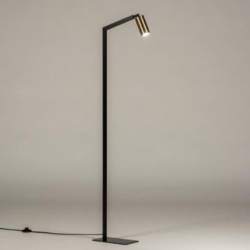 vloerlamp zwart goud messing hoekbank bureau tafel bank lamp beschikbaar voor biedingen