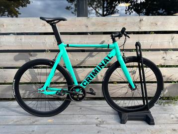 Fixie fixed gear single speed 59CM baanfiets stadsfiets beschikbaar voor biedingen