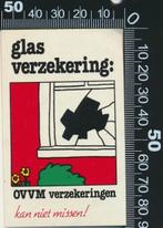 Sticker: OVVM Verzekeringen - Glas verzekering, Verzenden, Zo goed als nieuw, Bedrijf of Vereniging