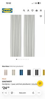 2 paar IKEA GINSTMOTT gordijnen wit 145x300, Huis en Inrichting, Stoffering | Gordijnen en Lamellen, Ophalen, 100 tot 150 cm, 200 cm of meer