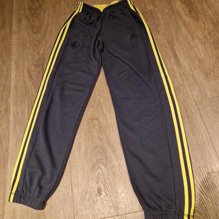 Adidas Feyenoord Trainingsbroek, Kleding | Heren, Sportkleding, Gedragen, Voetbal, Maat 46 (S) of kleiner, Grijs, Ophalen of Verzenden