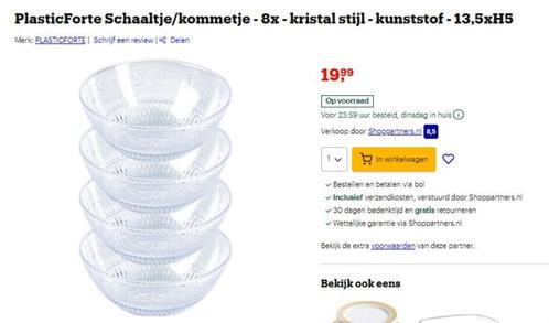 Partij PlasticForte Soepkommen, Huis en Inrichting, Keuken | Servies, Nieuw, Kom(men), Overige stijlen, Overige materialen, Ophalen