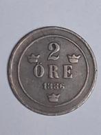 2 ore 1886 Zweden, Ophalen of Verzenden, Overige landen