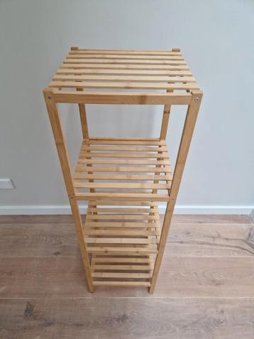 Badkamermeubel badkamerkastje 4 laags hout bamboe beschikbaar voor biedingen