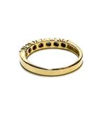 14k gouden ring met diamanten, -, -, Ophalen of Verzenden, Dame