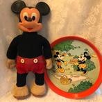 Vintage dienblad van Minnie en Mickey Mouse, Mickey Mouse, Ophalen of Verzenden, Zo goed als nieuw, Beeldje of Figuurtje