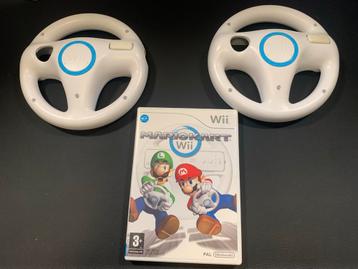 Mario Kart Wii + 2 Wii Wheels beschikbaar voor biedingen