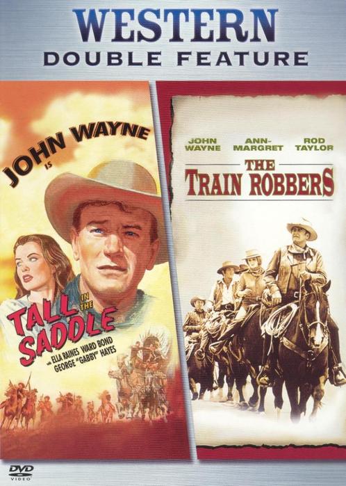 Tall in the Saddle / Train Robbers (DVD) John Wayne WESTERN, Cd's en Dvd's, Dvd's | Klassiekers, Zo goed als nieuw, Actie en Avontuur
