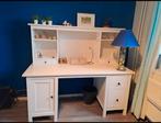 Ikea Hemnes-bureau met opzetkast, Ophalen, 150 tot 200 cm, Zo goed als nieuw, Met deur(en)