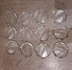 12 Vintage glazen onderzetters, Antiek en Kunst, Ophalen of Verzenden