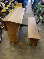 Oude schoolbank / bureau, Ophalen of Verzenden, Gebruikt, Bureau