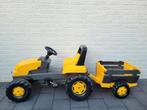 Gele Trapauto met Aanhanger Rolly Toys, 160 cm, Ophalen, Zo goed als nieuw, Trapvoertuig