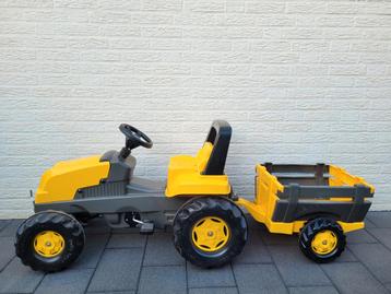 Gele Trapauto met Aanhanger Rolly Toys, 160 cm beschikbaar voor biedingen