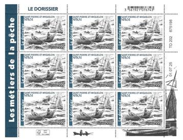 Jaar 2025 St-Pierre Miquelon. Feuille Le dorissier avec 9 ti beschikbaar voor biedingen