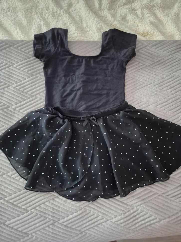 Balletpakje zwart maat 128/134, Sport en Fitness, Ballet, Zo goed als nieuw, Kleding, Ophalen of Verzenden