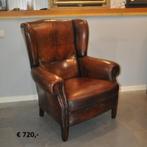 Schapenleren meubels gebruikt en nieuw, Huis en Inrichting, Fauteuils, Ophalen, Minder dan 50 cm, Zo goed als nieuw, Leer