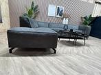 ZGAN Goossens Lederen Hoekbank Calvin - Antraciet - 315x235, Ophalen, Tweedehands, Tweedehands, Eco micro lederen hoekbank goossens industrieel antraciet hufter