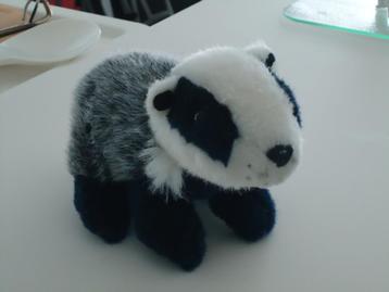 knuffel pluche 15 x 25 x 13 grijs met w/zw beschikbaar voor biedingen